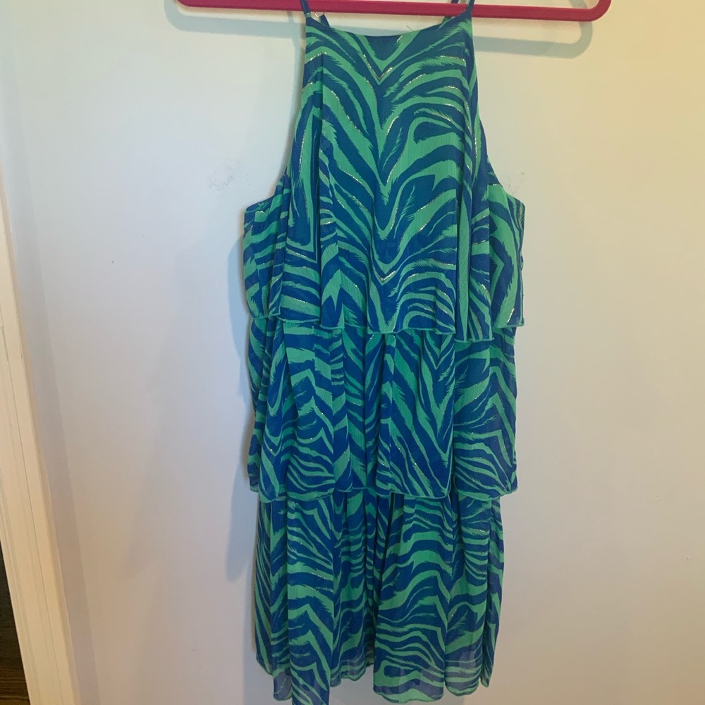 Lili Sidonio Ruffle Tiered Halter Dress